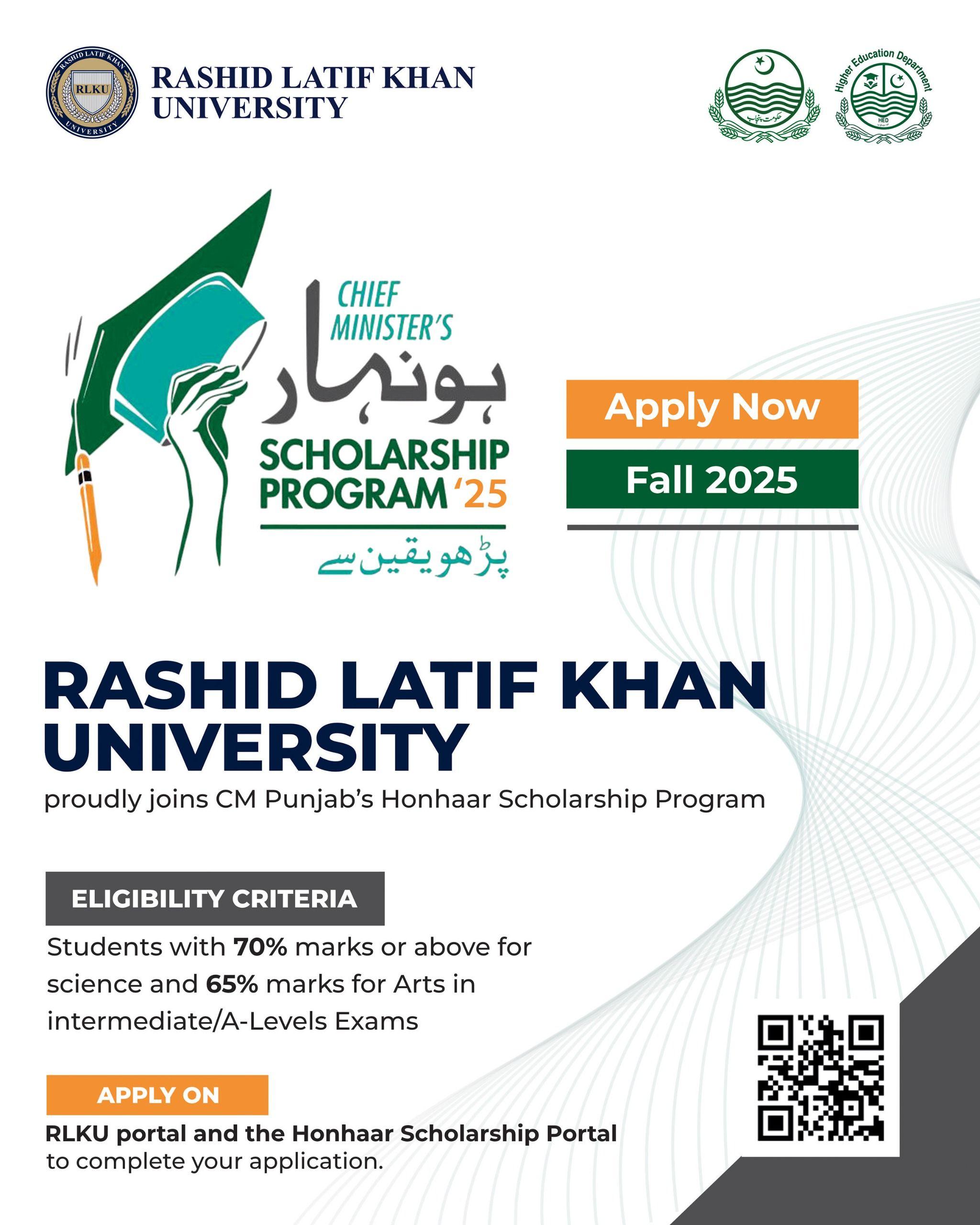 CM Punjab’s Honhaar Scholarship Program